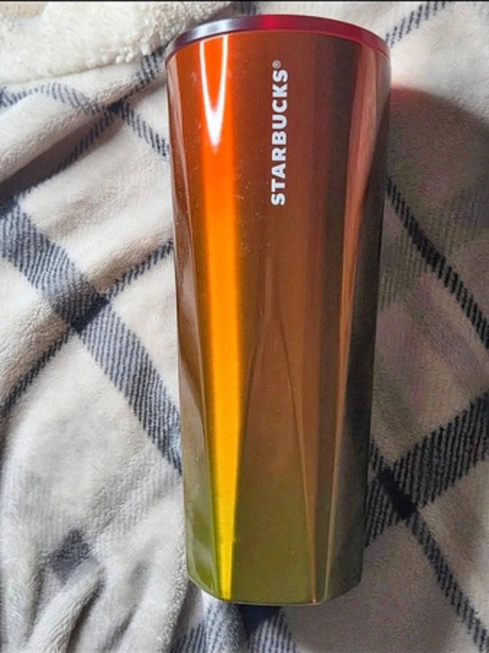 24oz Starbucks Orange Ombre  Tumbler